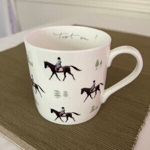Sophie Allport Bone China Mug with Equestrian Motifs